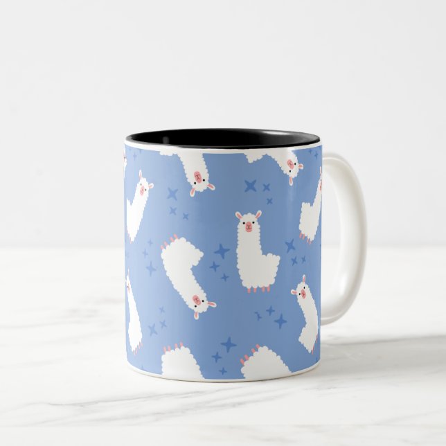 Llama Two-Tone Coffee Mug (Front Right)