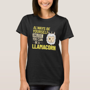 Llama Unicorn Llamacorn Funny Graphics T-Shirt