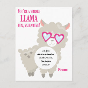 Llama Valentine's Play doh gift card