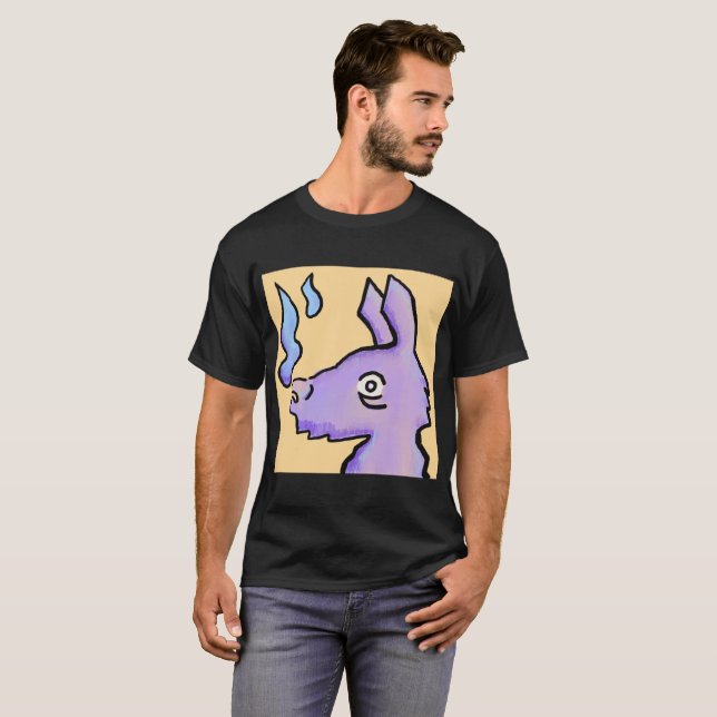 llama vapour T-Shirt (Front Full)