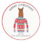 Llama Wearing Funny Ugly Christmas Nordic Sweater