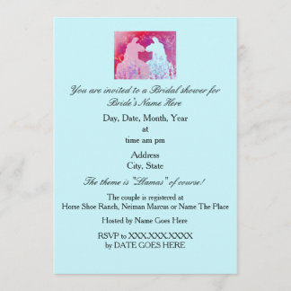 Llama Wedding Bridal Shower Invitation