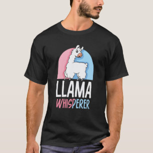 Llama Whisperer Llamas Sayings Animal Cute T-Shirt