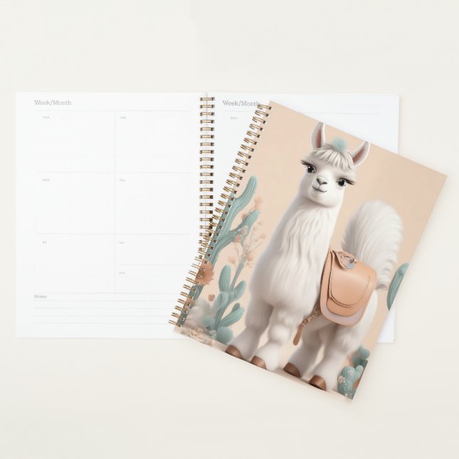 Llama with Saddle in the Desert Planner (Display)