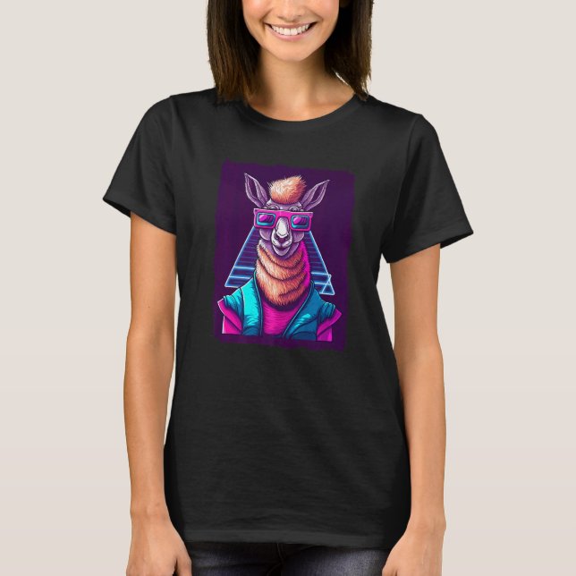 Llama with Sunglasses T-Shirt (Front)