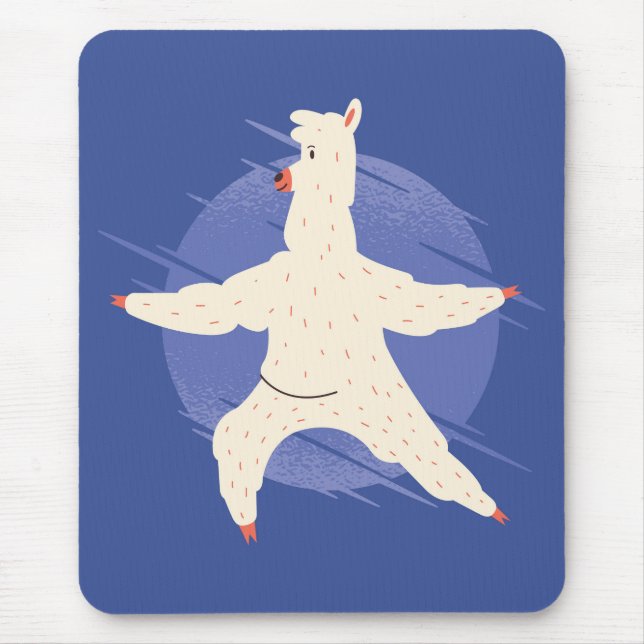 Llama Yoga Mouse Pad (Front)