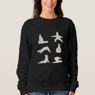 Llama Yoga Pose Cute Alpaca Spiritual Meditation Sweatshirt