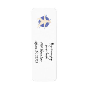Llama Yoga Return Address Label