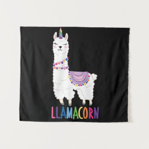 Llamacorn - Funny Unicorn Llama Tapestry