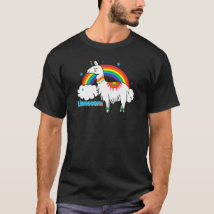 Llamacorn Rainbow Animal For Men Women Llama T-Shirt