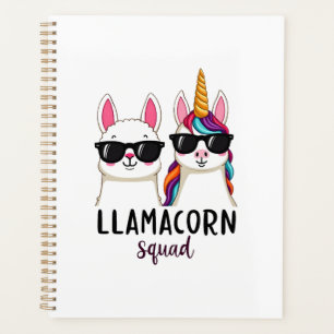 Llamacorn Squad Funny Unicorn Llama Squad Christma Planner