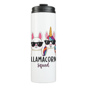 Llamacorn Squad Funny Unicorn Llama Squad Christma Thermal Tumbler