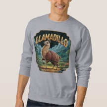Llamadillo Illustration – Llama Armadillo Funny