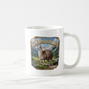 Llamadillo Photographic – Llama Armadillo Funny Coffee Mug