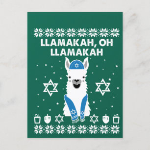 Llamakah, Oh Llamakah Hanukkah Gifts Postcard