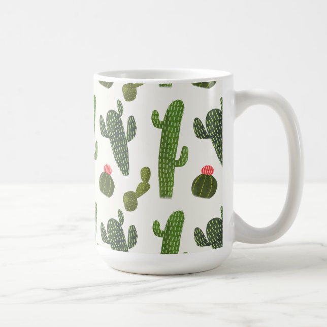 Llamarama Collection | Cute Cactus Coffee Mug (Right)