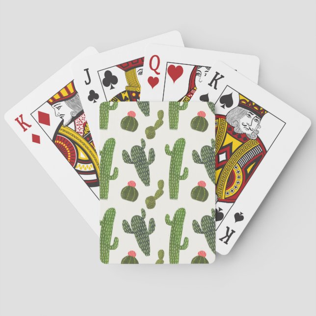 Llamarama Collection | Cute Cactus Playing Cards (Back)