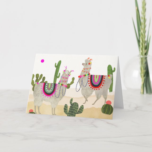 Llamarama Collection | Cute Lllamas Card (Front)
