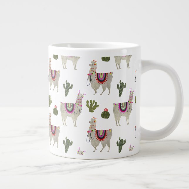 Llamarama Collection | Cute Lllamas Large Coffee Mug (Right)