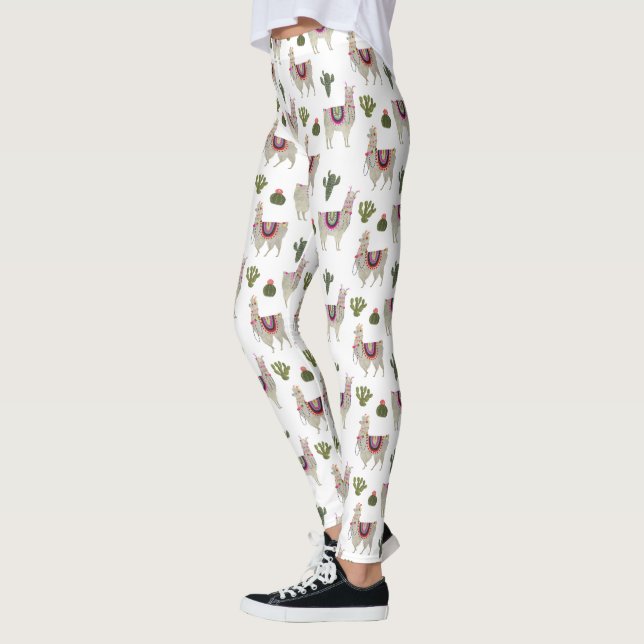 Llamarama Collection | Cute Lllamas Leggings (Left)