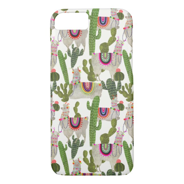 Llamarama Collection Pattern Case-Mate iPhone Case (Back)