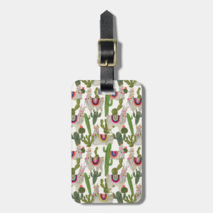 Llamarama Collection Pattern Luggage Tag