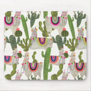 Llamarama Collection Pattern Mouse Pad