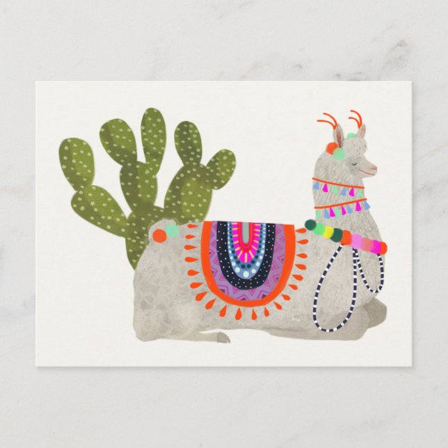 Llamarama Collection | Smiling Llamas Postcard (Front)