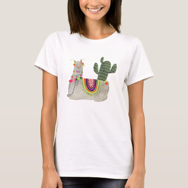 Llamarama Collection | Smiling Llamas T-Shirt (Front)