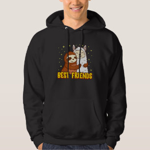 Llamas and Sloths are Best Friends Premium Hoodie