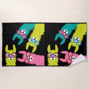 Llamas Beach Towel