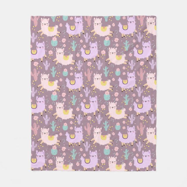 Llamas Fleece Blanket (Front)