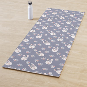 Llamas & Flowers Pattern Yoga Mat