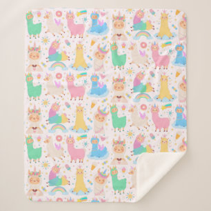 Llamas Sherpa Blanket