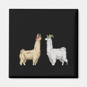 Llamas With Hats Carl  Magnet