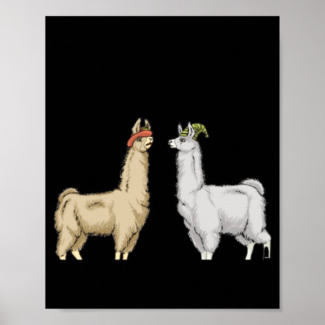 Llamas With Hats Carl  Poster (Front)