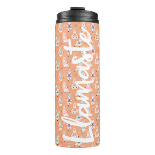 Llamaste   Fun & Cute Yoga Llamas Meditating Therm Thermal Tumbler