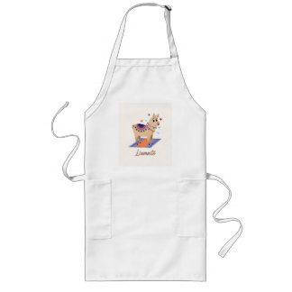 Llamaste Funny Little Alpaca Doing Yoga Long Apron