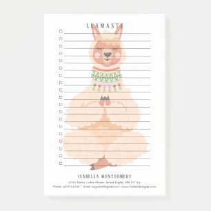 Llamaste   Funny Llama Personalised Post-it Notes