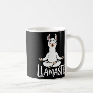 Llamaste Funny Llama Yoga Meditation Namaste Pun Coffee Mug