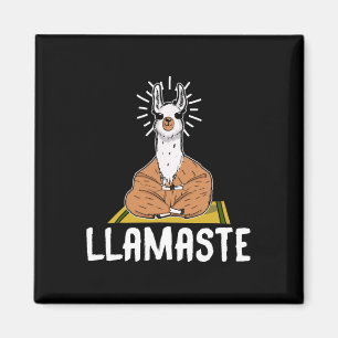 Llamaste Funny Yoga Llama Meditation Zen Lover Magnet