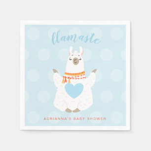 Llamaste Llama Yoga Baby Shower Paper Napkin