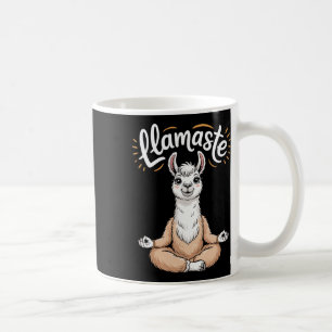 Llamaste Meditating Llama Yoga Pun Zen Humour Coffee Mug