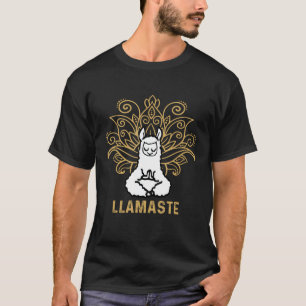 Llamaste Yoga  For Men Women Kids Lover Llama Yoga T-Shirt
