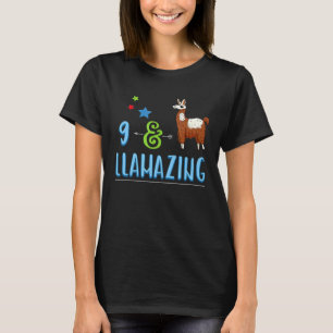 Llamazing Llama 9th Birthday T-Shirt