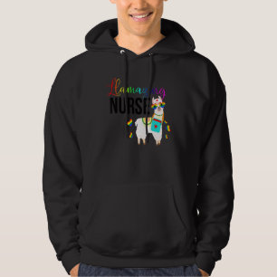 Llamazing Nurse Cute Llama Sunglasses Amazing Lgbt Hoodie