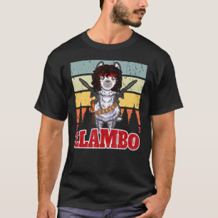 Llambo Military Llama Commando  Hilarious Present  T-Shirt
