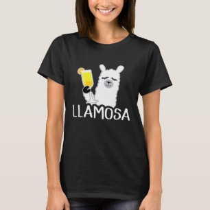 Llamosa Mimosa Llama Mimosa Sunday Brunch T-Shirt