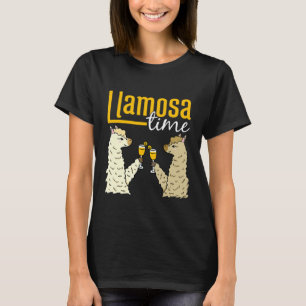 Llamosa Mimosa Llama Pun Mothers Day T-Shirt