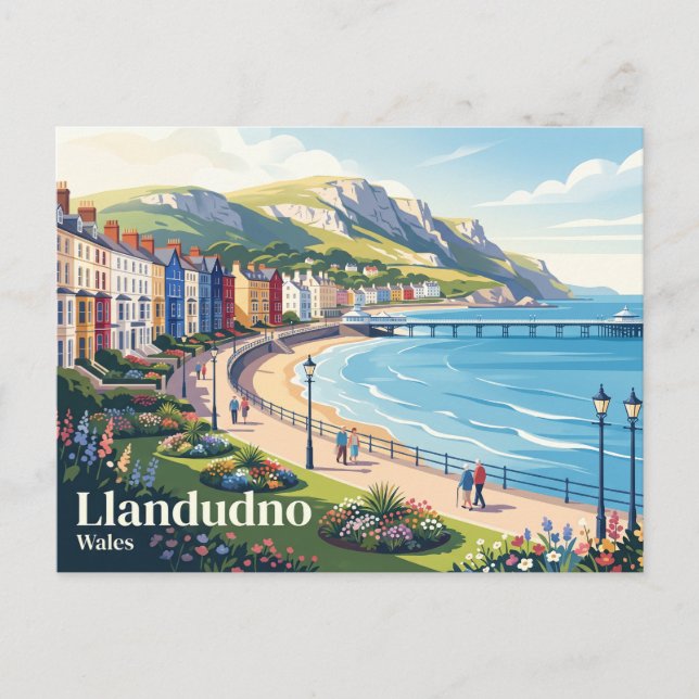 Llandudno Wales Postcard (Front)